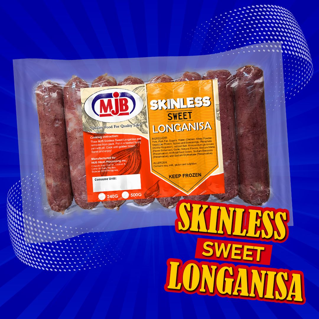 MJB Skinless Sweet Longanisa